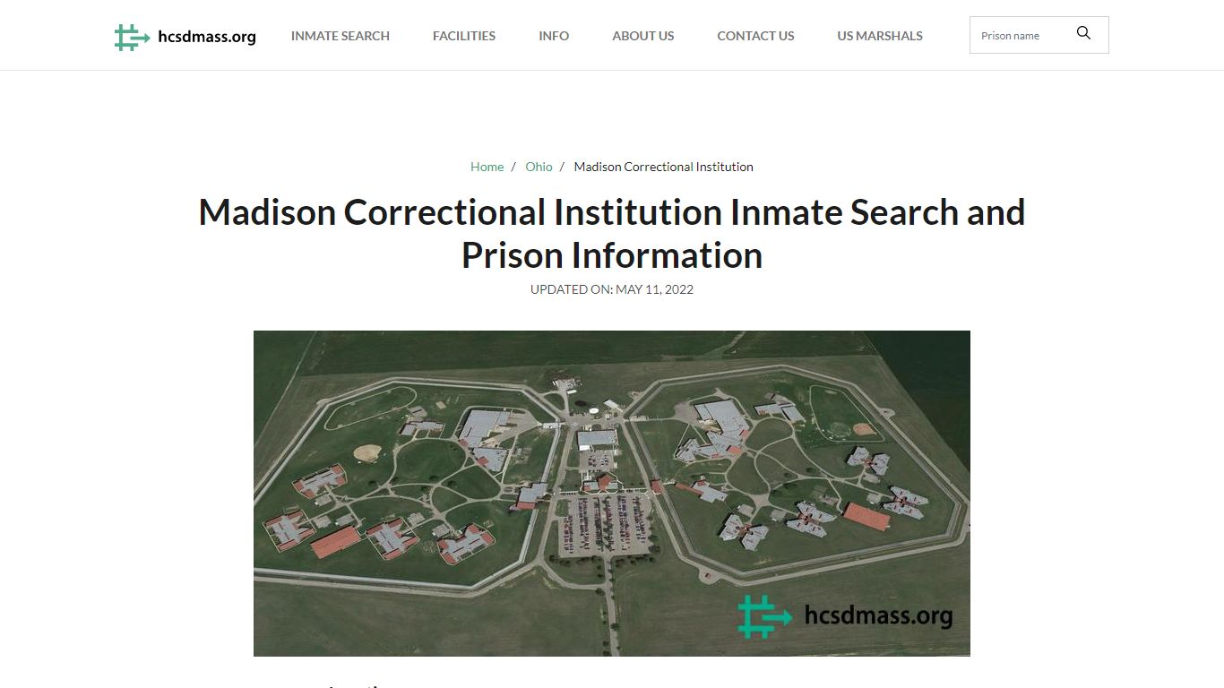 Madison Correctional Institution Inmate Search, Visitation ...